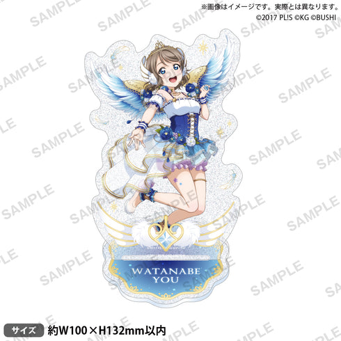 『ラブライブ!スクールアイドルフェスティバル』きらりんアクリルスタンド Aqours 天使ver. 渡辺曜