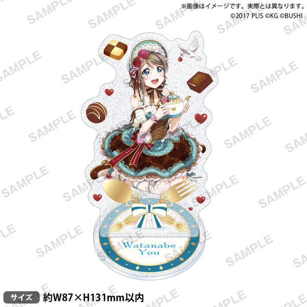 『ラブライブ!スクールアイドルフェスティバル』きらりんアクリルスタンド Aqours バレンタインver. 渡辺曜