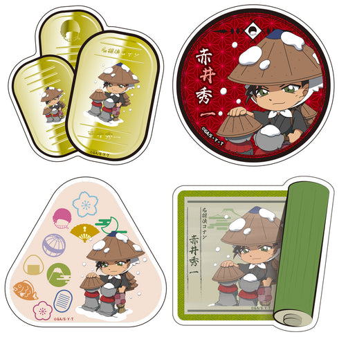 『名探偵コナン』昔ばなし風コレクション トラベルステッカー4枚セット 赤井秀一