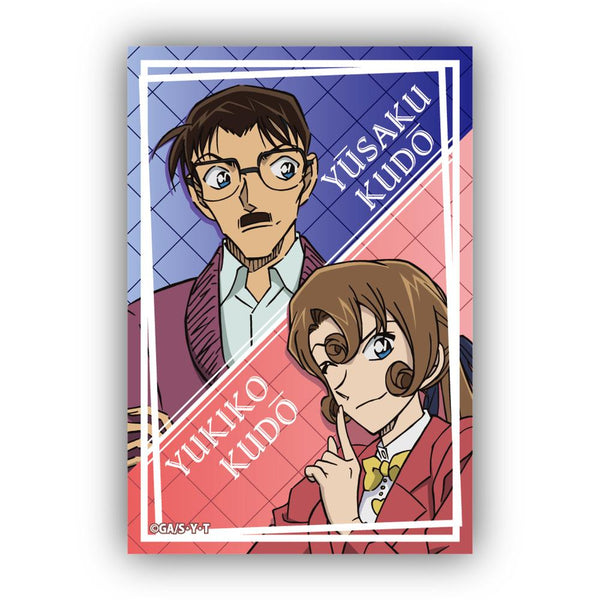 『名探偵コナン』スクエア型缶バッジ Vol.4 工藤優作&工藤有希子