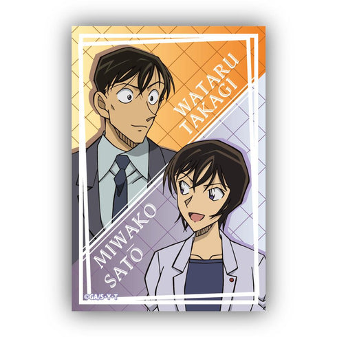 『名探偵コナン』スクエア型缶バッジ Vol.4 高木渉&佐藤美和子