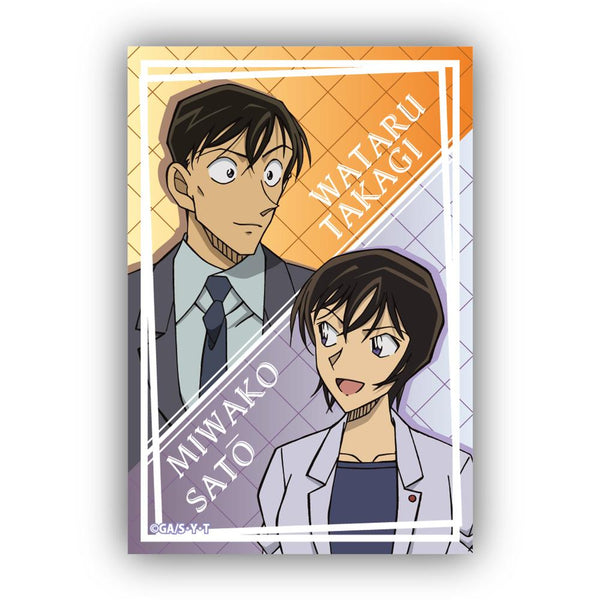 『名探偵コナン』スクエア型缶バッジ Vol.4 高木渉&佐藤美和子