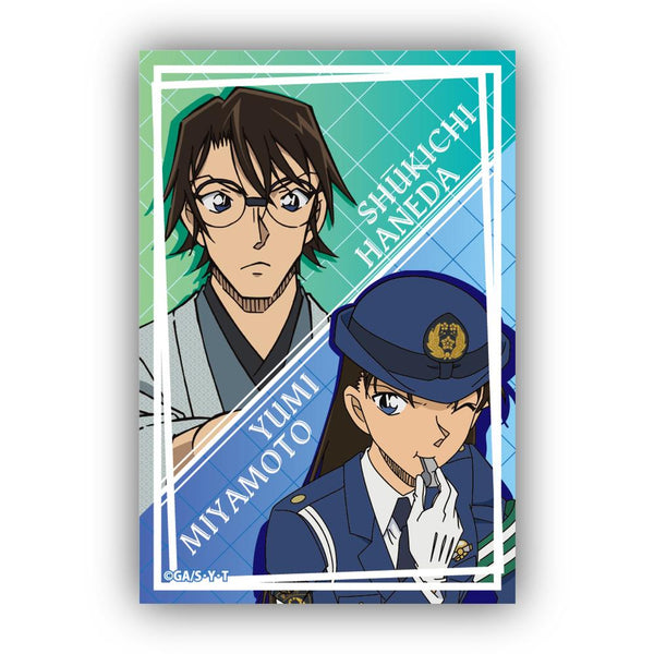 『名探偵コナン』スクエア型缶バッジ Vol.4 羽田秀吉&宮本由美