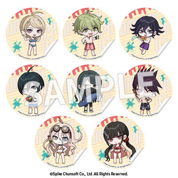 『ニューダンガンロンパV3 みんなのコロシアイ新学期』貼ってはがせる円形デコステッカー illust.たま【BOX】