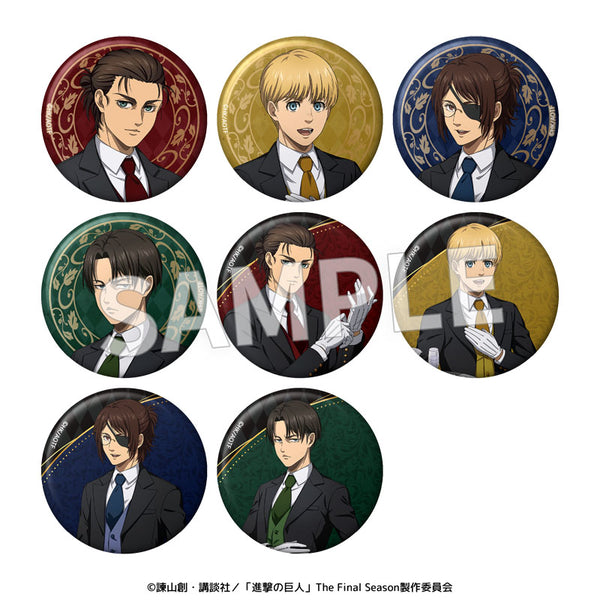 『進撃の巨人』執事衣装 76mm缶バッジ【BOX】