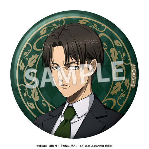 『進撃の巨人』執事衣装 76mm缶バッジ【BOX】