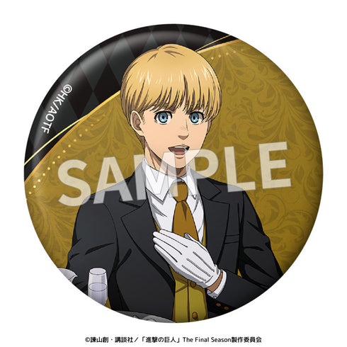 『進撃の巨人』執事衣装 76mm缶バッジ【BOX】