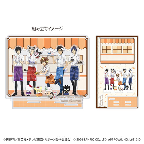 『家庭教師ヒットマンREBORN!×SANRIO CHARACTERS』プレミアム アクリルジオラマプレート05/オレンジ(コラボイラスト)