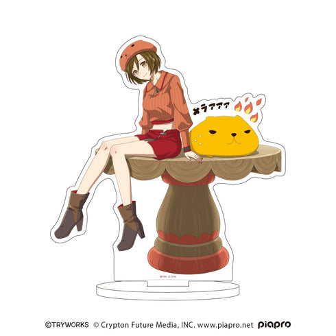 『カピバラさん×ピアプロキャラクターズ』アクリルスタンド05/あついさん×MEIKO(描き起こしイラスト)