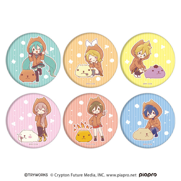 『カピバラさん×ピアプロキャラクターズ』缶バッジ04/BOX(全6種)(グラフアートイラスト)
