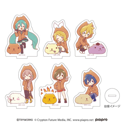 『カピバラさん×ピアプロキャラクターズ』アクリルぷちスタンド02/BOX(全6種)(グラフアートイラスト)
