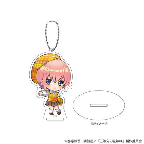 『五等分の花嫁∽』アクリルスタンドキーホルダー01/一花 アメリカンポップver.(ミニキャライラスト)【202607再販】