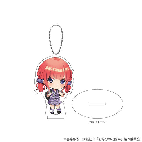 『五等分の花嫁∽』アクリルスタンドキーホルダー02/二乃 アメリカンポップver.(ミニキャライラスト)【202607再販】