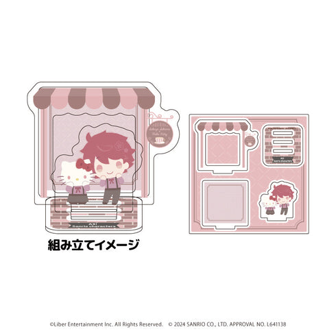 『A3!×Sanrio characters』アクリルスタンドプレート01/佐久間 咲也×ハローキティ(ミニキャライラスト)