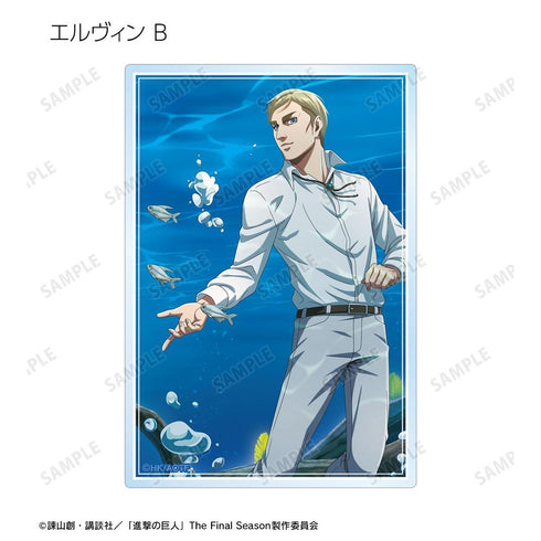 『進撃の巨人』描き下ろしイラスト 水中浮遊ver. トレーディングアクリルカード(単位/BOX)【202607再販】