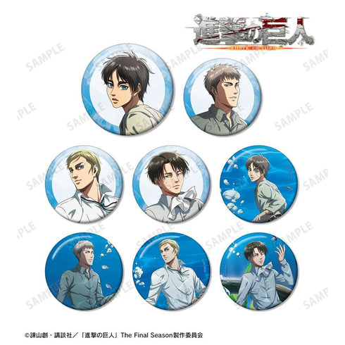 『進撃の巨人』描き下ろしイラスト 水中浮遊ver. トレーディング缶バッジ(単位/BOX)【202604再販】