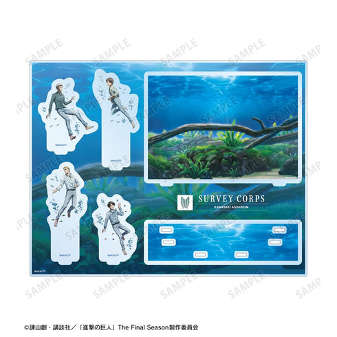 『進撃の巨人』描き下ろしイラスト 集合 水中浮遊ver. アクリルジオラマ【202507再販】