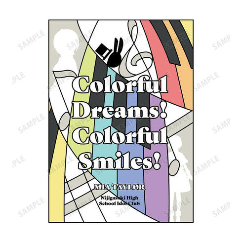 『ラブライブ!虹ヶ咲学園スクールアイドル同好会』ミア・テイラー Colorful Dreams! Colorful Smiles! 楽曲イメージTシャツメンズ【202503再販】