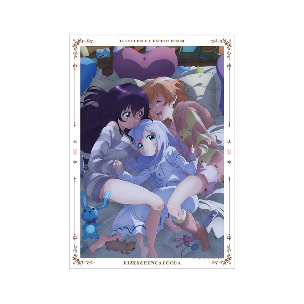 『ご注文はうさぎですか? BLOOM』ココア&チノ&リゼ A3マット加工ポスター ver.B【202507再販】