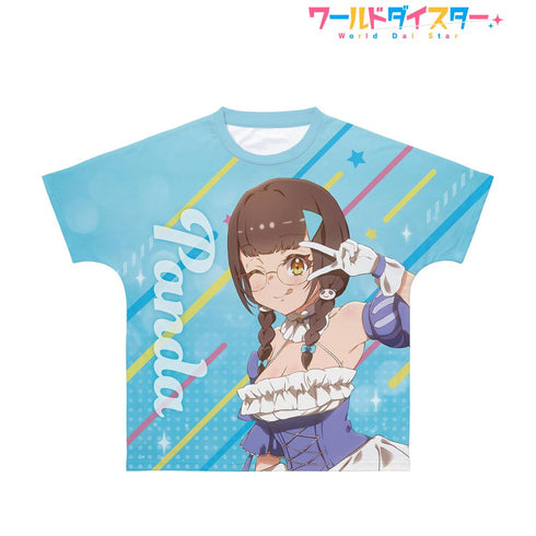 『ワールドダイスター』柳場ぱんだ フルグラフィックTシャツユニセックス【202501再販】