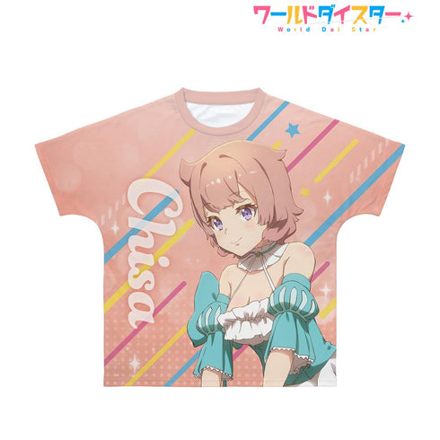 『ワールドダイスター』流石知冴 フルグラフィックTシャツユニセックス【202501再販】
