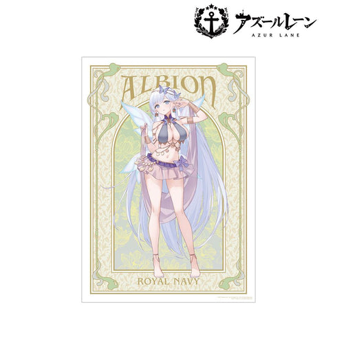 『アズールレーン』描き起こしイラスト アルビオン 踊り子ver. A3マット加工ポスター【202408再販】