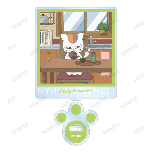 『夏目友人帳』描き下ろしイラスト 9時のニャンコ先生 ニャンコ先生の1日ver. BIGアクリルスタンド【202602再販】