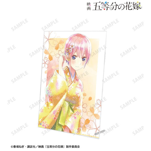 『五等分の花嫁』描き下ろしイラスト 中野一花 桜和装ver. Ani-Art aqua label A4アクリルパネル【202501再販】
