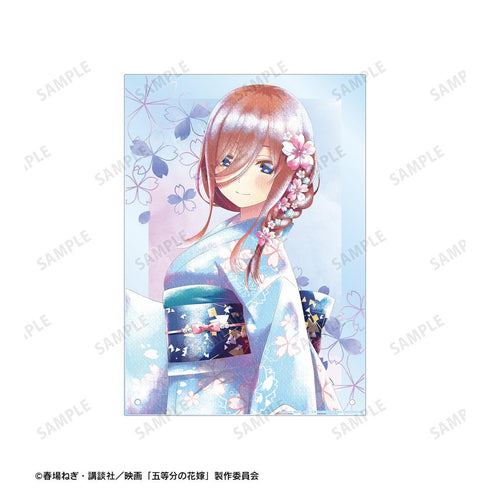 『五等分の花嫁』描き下ろしイラスト 中野三玖 桜和装ver. Ani-Art aqua label A4アクリルパネル【202501再販】