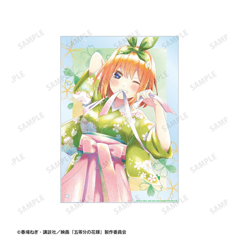 『五等分の花嫁』描き下ろしイラスト 中野四葉 桜和装ver. Ani-Art aqua label A4アクリルパネル【202501再販】