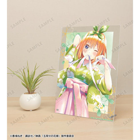 『五等分の花嫁』描き下ろしイラスト 中野四葉 桜和装ver. Ani-Art aqua label A4アクリルパネル【202501再販】