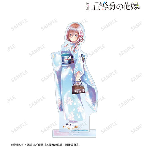『五等分の花嫁』描き下ろしイラスト 中野三玖 桜和装ver. Ani-Art aqua label BIGアクリルスタンド【202501再販】