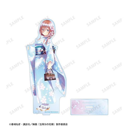 『五等分の花嫁』描き下ろしイラスト 中野三玖 桜和装ver. Ani-Art aqua label BIGアクリルスタンド【202501再販】