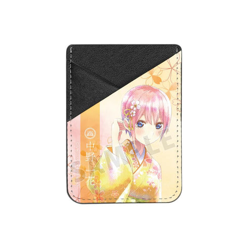 『五等分の花嫁』描き下ろしイラスト 中野一花 桜和装ver. Ani-Art aqua label スマホカードポケット【202501再販】