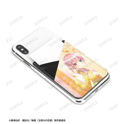 『五等分の花嫁』描き下ろしイラスト 中野一花 桜和装ver. Ani-Art aqua label スマホカードポケット【202501再販】