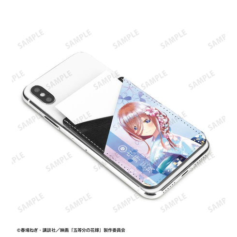 『五等分の花嫁』描き下ろしイラスト 中野三玖 桜和装ver. Ani-Art aqua label スマホカードポケット【202501再販】