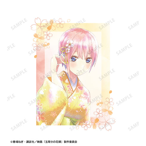 『映画 五等分の花嫁』描き下ろしイラスト 中野一花 桜和装ver. Ani-Art aqua label バックプリントジップパーカー(メンズ / レディース)