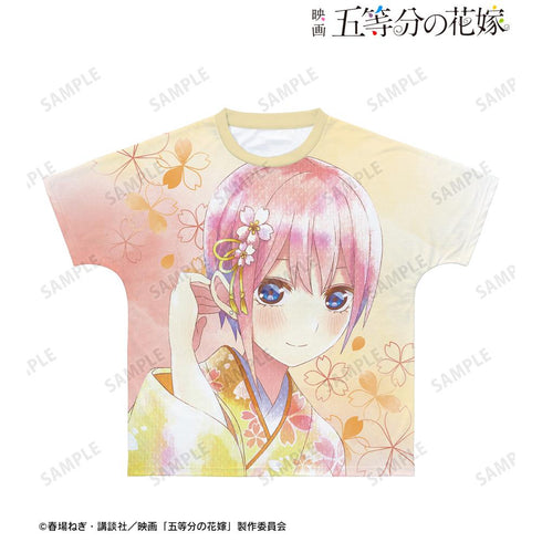 『五等分の花嫁』描き下ろしイラスト 中野一花 桜和装ver. Ani-Art aqua label フルグラフィックTシャツユニセックス【202501再販】