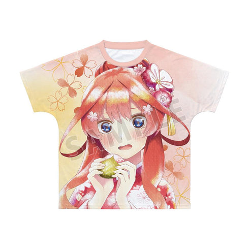 『五等分の花嫁』描き下ろしイラスト 中野五月 桜和装ver. Ani-Art aqua label フルグラフィックTシャツユニセックス【202501再販】