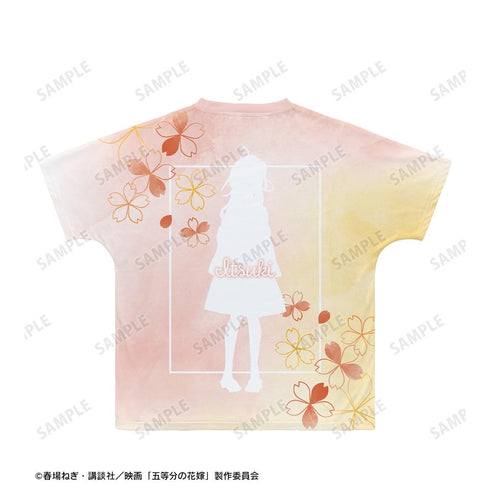 『五等分の花嫁』描き下ろしイラスト 中野五月 桜和装ver. Ani-Art aqua label フルグラフィックTシャツユニセックス【202501再販】
