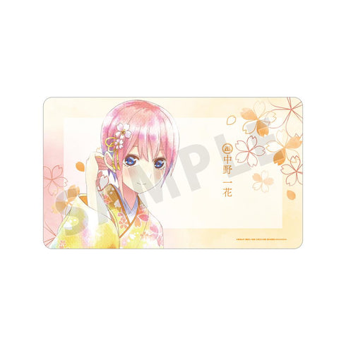『五等分の花嫁』描き下ろしイラスト 中野一花 桜和装ver. Ani-Art aqua label マルチデスクマット【202501再販】