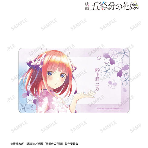 『五等分の花嫁』描き下ろしイラスト 中野二乃 桜和装ver. Ani-Art aqua label マルチデスクマット【202501再販】