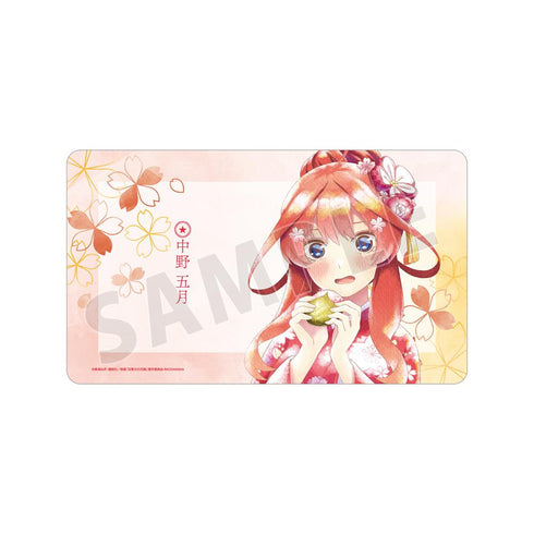 『五等分の花嫁』描き下ろしイラスト 中野五月 桜和装ver. Ani-Art aqua label マルチデスクマット【202501再販】
