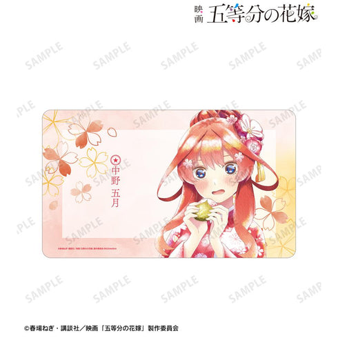 『五等分の花嫁』描き下ろしイラスト 中野五月 桜和装ver. Ani-Art aqua label マルチデスクマット【202501再販】