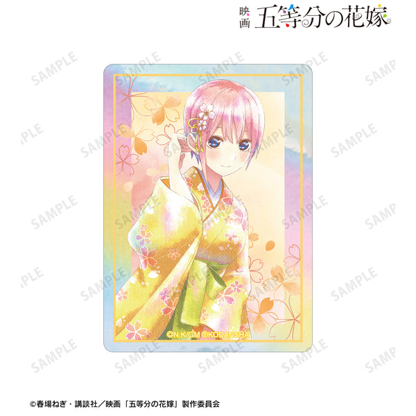 『映画 五等分の花嫁』描き下ろしイラスト 中野一花 桜和装ver. Ani-Art aqua label オーロラステッカー