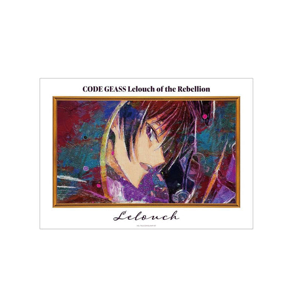 『コードギアス 反逆のルルーシュ』ルルーシュ grunge CANVAS A3マット加工ポスター ver.A【202605再販】