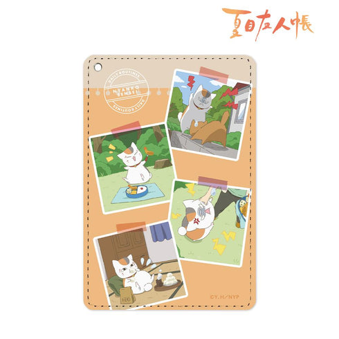 『夏目友人帳』描き下ろしイラスト 集合B ニャンコ先生の1日ver. 1ポケットパスケース【202503再販】