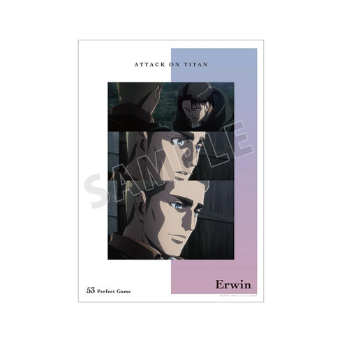 『進撃の巨人』エルヴィン 場面写A3マット加工ポスター【202607再販】