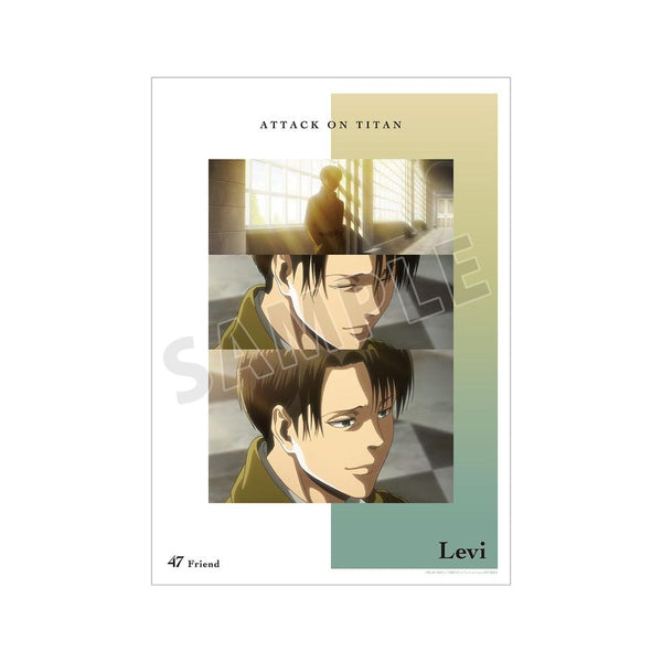 『進撃の巨人』リヴァイ 場面写A3マット加工ポスター【202603再販】