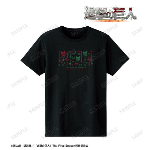 『進撃の巨人』エレン&リヴァイ モチーフ柄 Tシャツレディース【202604再販】